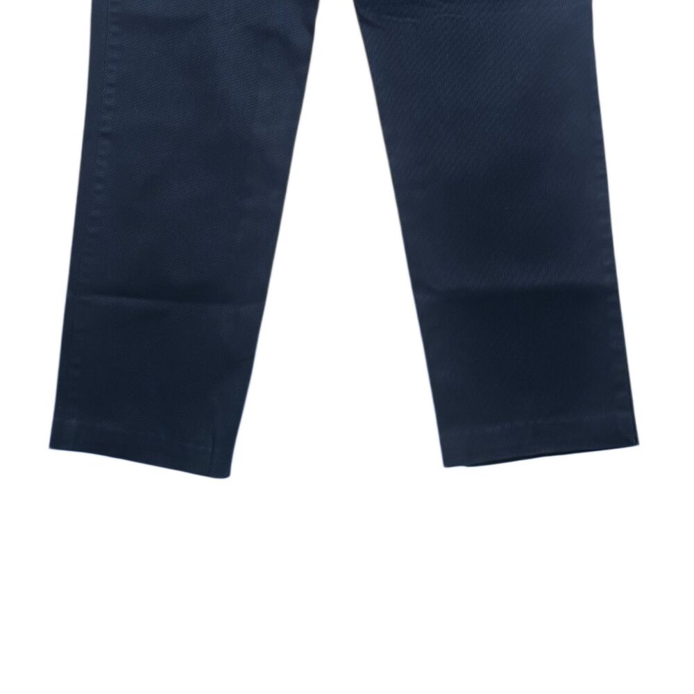 Ralph Lauren Chino Pants Navy Blue Cotton Twill Preppy High Waisted Trousers 10 - Picture 8 of 9
